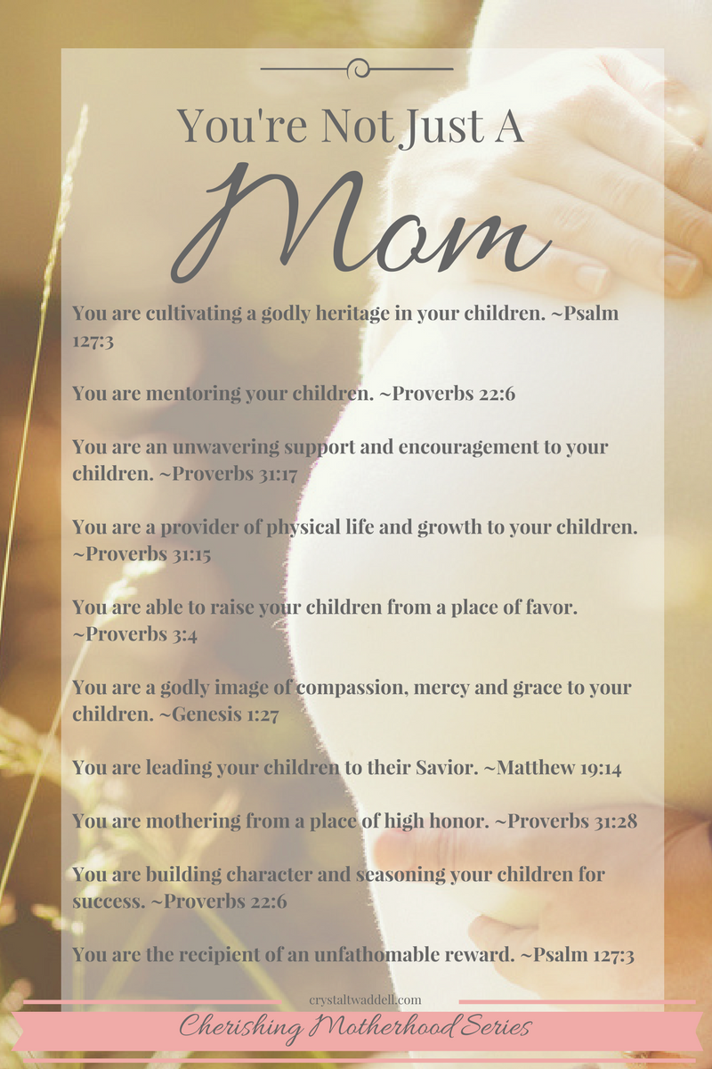 Your Are Not Just A Mom | Motherhood | Mom Life | Faith & Family | Parenting | Motherhood Scriptures