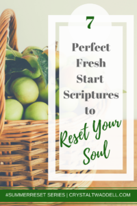Fresh Start Scriptures