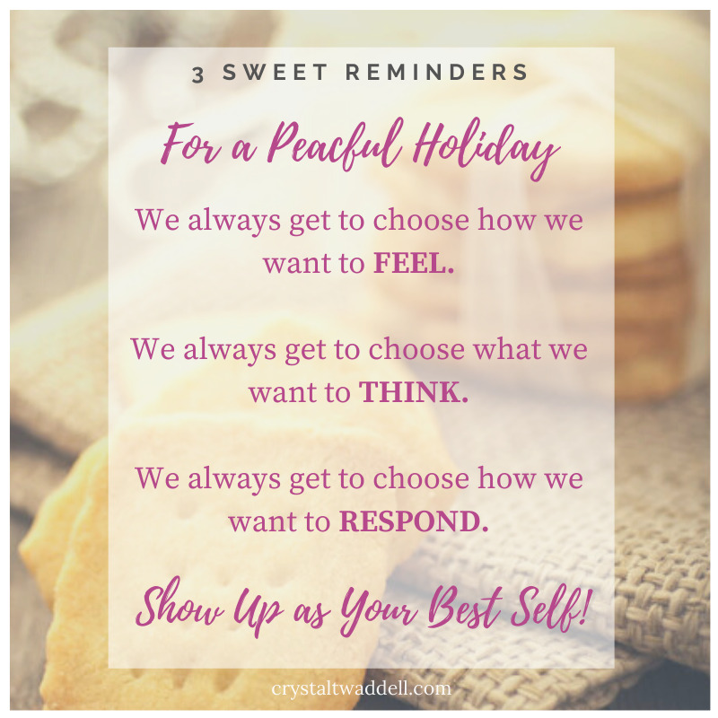 3 Reminders for a Peaceful Holiday