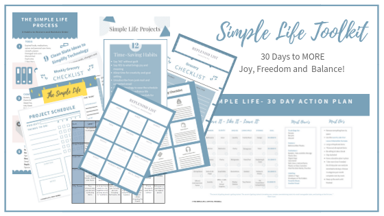 The Simple Life Toolkit: 30 Days to More Freedom, Joy and Balance | Organizing | Time Management | Heallthy Lifestyle | Spring Cleaning | Declutter